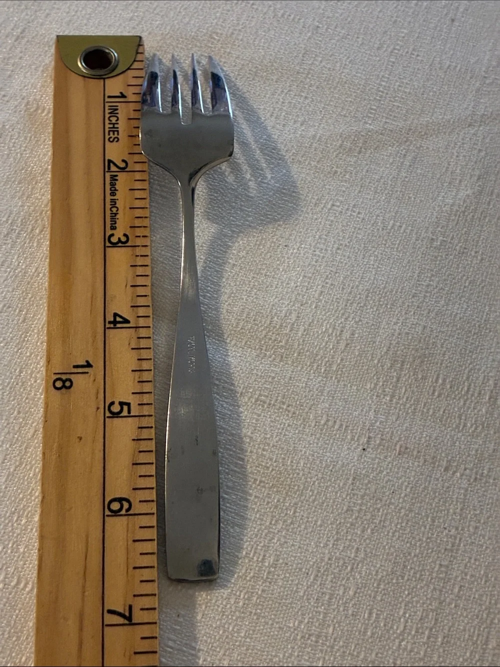 Excel Korea Teaspoon And Salad Fork Set - Glossy Stainless Steel Flatware